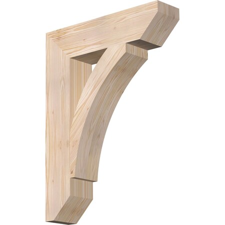 Ekena Millwork Thorton Slat Smooth Bracket, Douglas Fir, 5 1/2"W x 24"D x 32"H BKT06X24X32THR06SDF